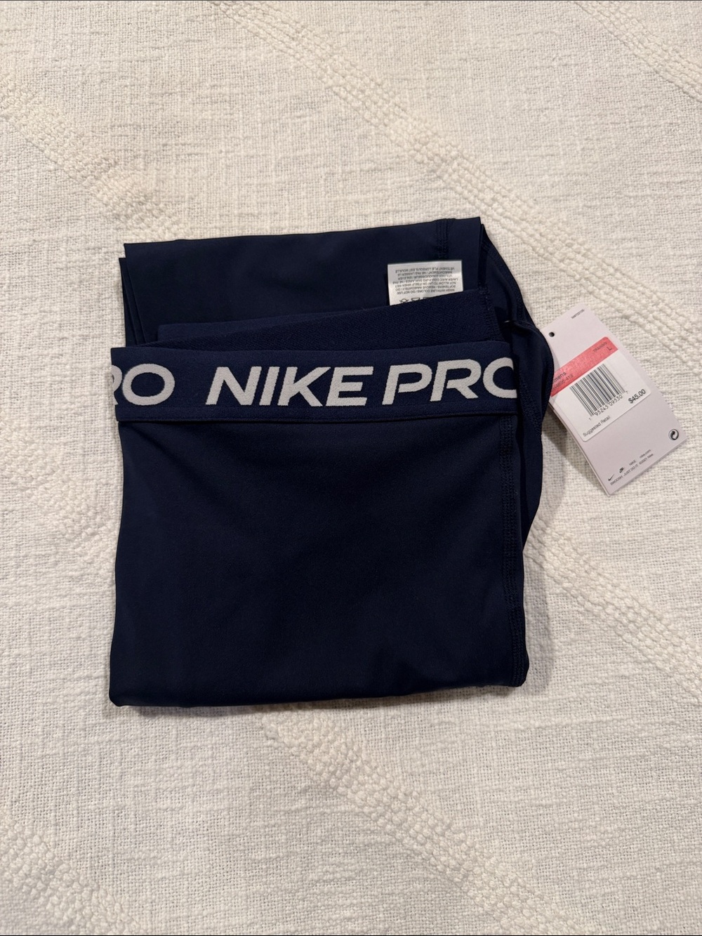 Nike Pro Navy Blue High-Rise Performance Leggings